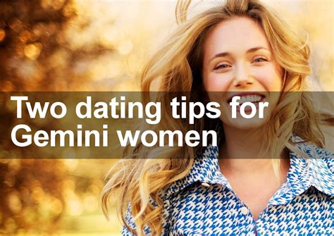 tips for dating a gemini woman